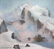 William Stott of Oldham An Alpine Peak Spain oil painting artist